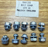 Original Raleigh NOS Screw, Nut & Washer Kit RMP 232