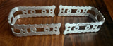KKT FMX Lightning Pedal Cage - Raw Alloy - old school bmx