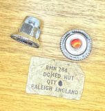 Original Raleigh Chrome "R" Axle Nut And Washer NOS