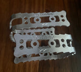 KKT FMX Lightning Pedal Cage - Raw Alloy - old school bmx
