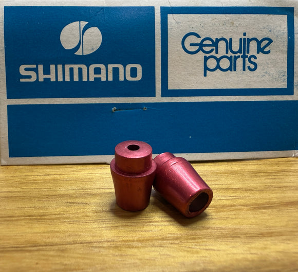 NOS Original Alloy Shimano MX Brake lever Ferrule - Red - old school bmx
