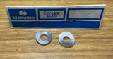 Vintage 80's SHIMANO Front Alloy Brake axle spacers
