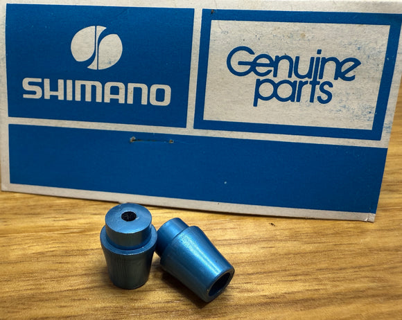 NOS Original Alloy Shimano MX Brake lever Ferrule - Blue - old school bmx