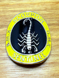 Scorpion Sentinel BMX - Gold Highlights, Yellow & Black - Head Badge - old school bmx