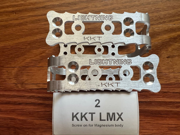 KKT LMX Lightning Pedal Cage - Raw Alloy - old school bmx