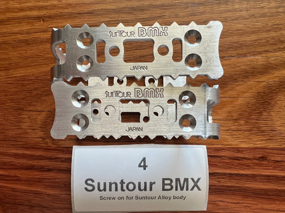 Suntour MP 1000 BMX Pedal Cage - Raw Alloy - old school bmx