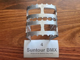 Suntour MP 1000 BMX Pedal Cage - Raw Alloy - old school bmx