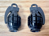 Valve Cap Hand Grenade Black Old School BMX