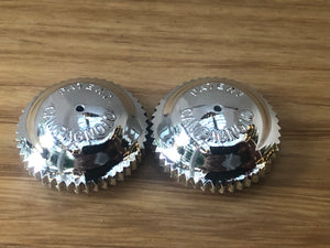 Campagnolo -  High Domed Pedal Caps - Chrome - old school bmx