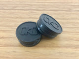 CKC Push in Pedal Caps - Black - old school bmx