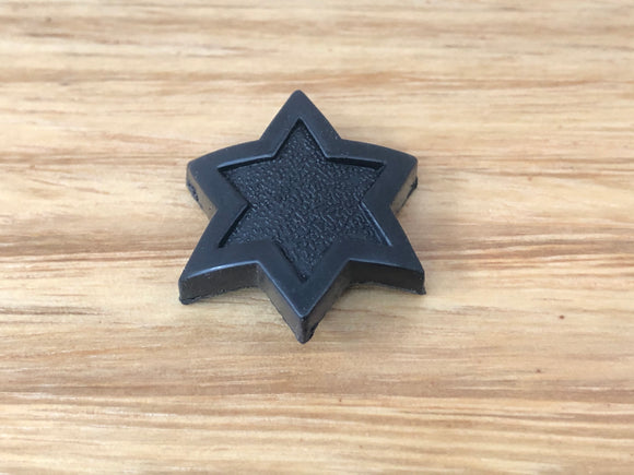 Malvern Star - Star 1 Pin Head badge - Black - old school bmx