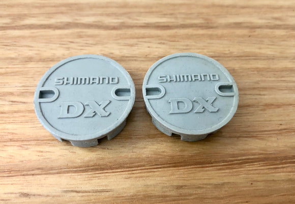 Shimano - DX Pedal Caps - Grey - old school bmx
