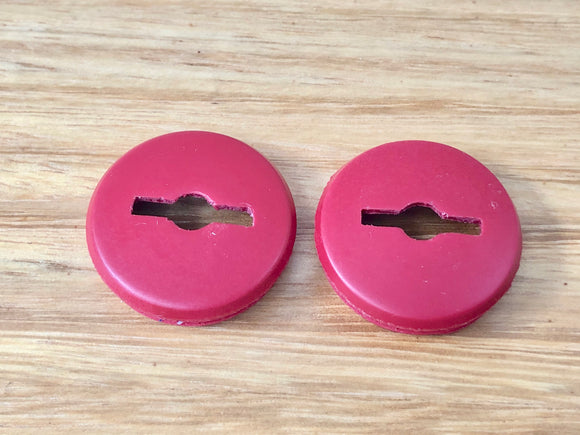 Red Crank Cap,  blank face with no logo - Old School BMX