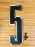 Number plate, Number mounting pins