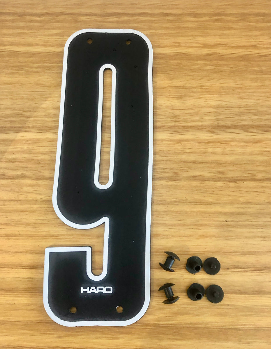 2 Piece Number plate, Number mounting pins – VRC Cycles