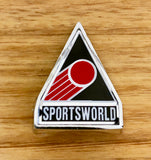 Sports World Head badge –Chrome with Decal - old school bmx