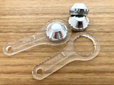 Pedal Cap Removal Tool, Tool # 1 = KKT Fmx,  Clear perspex - old school bmx