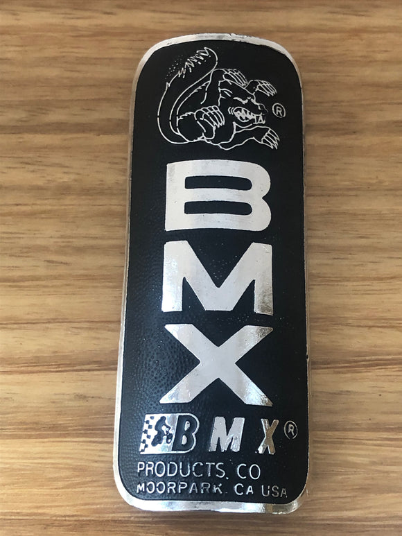 Mongoose - BMX Products CO Moorpark USA - Black, Chrome highlight Head badge - old school bmx